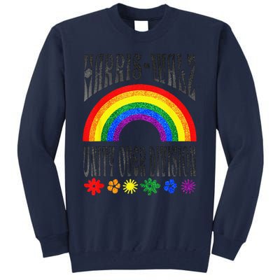 Harris Waltz 2024 Unity Over Division Election Kamala Lgbtq Tall Sweatshirt