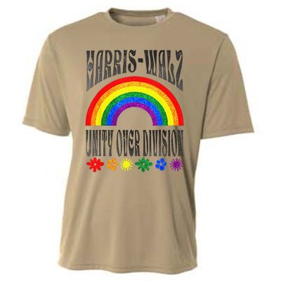 Harris Waltz 2024 Unity Over Division Election Kamala Lgbtq Cooling Performance Crew T-Shirt