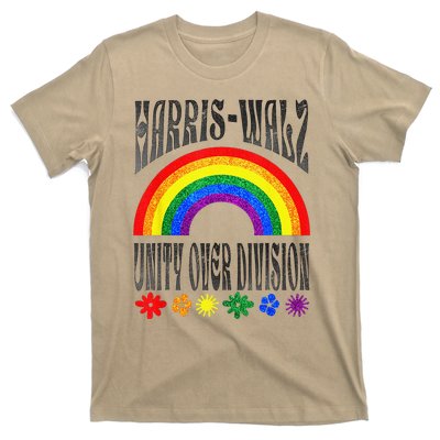 Harris Waltz 2024 Unity Over Division Election Kamala Lgbtq T-Shirt