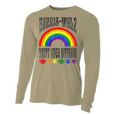 Harris Waltz 2024 Unity Over Division Election Kamala Lgbtq Cooling Performance Long Sleeve Crew