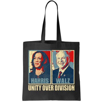 Harris Waltz 2024 Unity Over Division Tote Bag