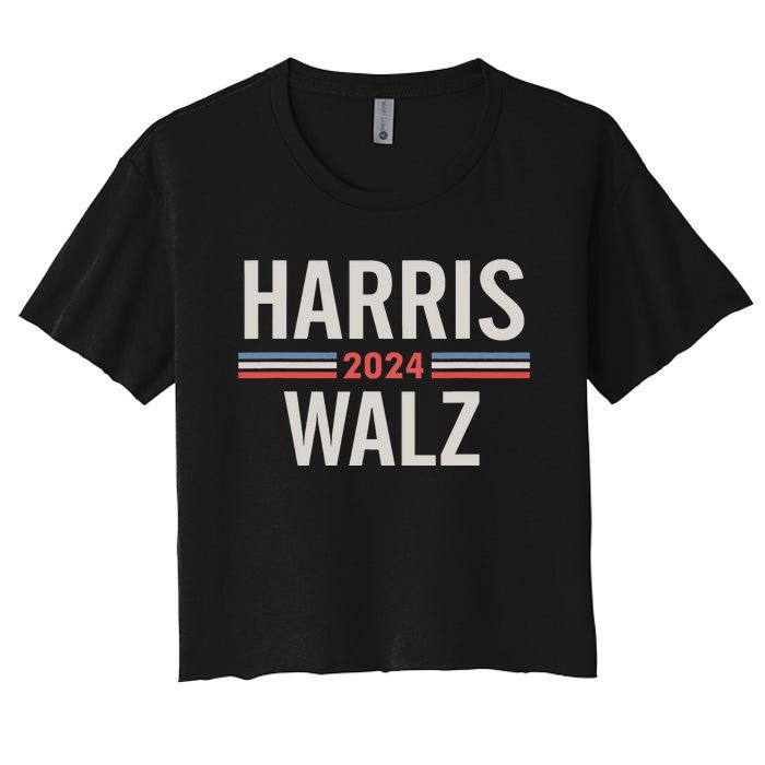 Harris Waltz 2024 Vintage Women's Crop Top Tee