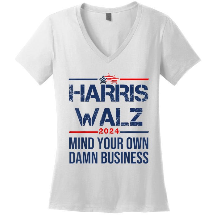 Harris Waltz 2024 Women's V-Neck T-Shirt