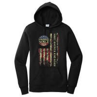 Harris Waltz 2024 Vintage America Flag Women's Pullover Hoodie