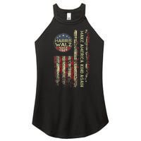 Harris Waltz 2024 Vintage America Flag Women's Perfect Tri Rocker Tank