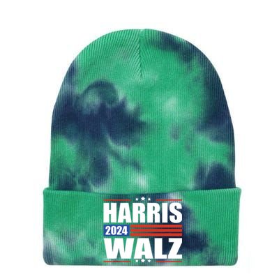 Harris Waltz 2024 Kamala Harris Tim Waltz 2024 Tie Dye 12in Knit Beanie