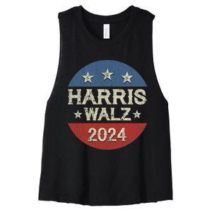 Harris Waltz 2024 Election Kamala Harris Tim Waltz 2024 Women's Racerback Cropped Tank