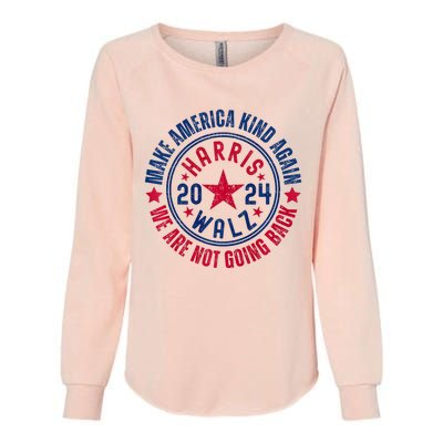 Harris Walz 2024 For Kamala Make America Kind Again Womens California Wash Sweatshirt