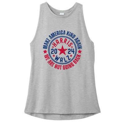 Harris Walz 2024 For Kamala Make America Kind Again Ladies PosiCharge Tri-Blend Wicking Tank