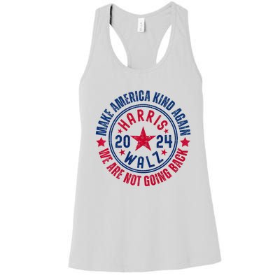 Harris Walz 2024 For Kamala Make America Kind Again Women's Racerback Tank