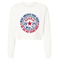 Harris Walz 2024 For Kamala Make America Kind Again Cropped Pullover Crew