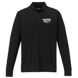 Harris Walz 2024 Vice President Vp Harris 2024 Performance Long Sleeve Polo