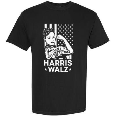 Harris Waltz 2024 Usa Flag Kamala Harris Tim Walz Waltz 2024 Garment-Dyed Heavyweight T-Shirt