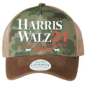 Harris Walz 2024 WeRe Not Going Back Myodb Legacy Tie Dye Trucker Hat