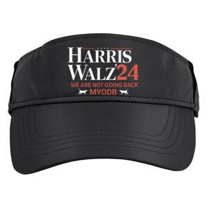 Harris Walz 2024 WeRe Not Going Back Myodb Adult Drive Performance Visor