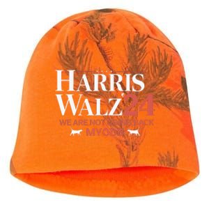 Harris Walz 2024 WeRe Not Going Back Myodb Kati - Camo Knit Beanie