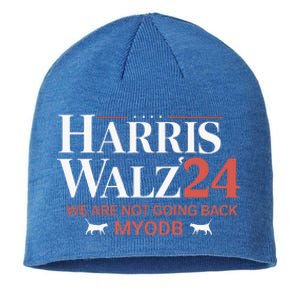 Harris Walz 2024 WeRe Not Going Back Myodb Sustainable Beanie