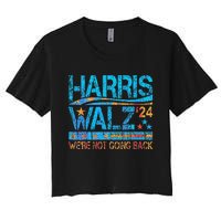 Harris Waltz 2024 Election Kamala Harris Tim Waltz 2024 Women's Crop Top Tee