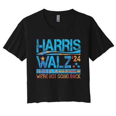 Harris Waltz 2024 Election Kamala Harris Tim Waltz 2024 Women's Crop Top Tee