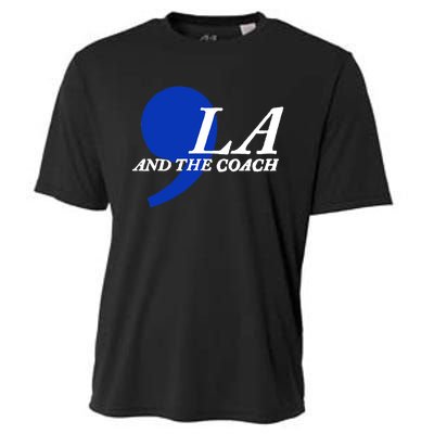 Harris Walz 2024 Comma La And The Coach Cooling Performance Crew T-Shirt