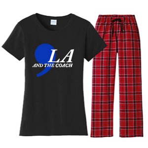 Harris Walz 2024 Comma La And The Coach Women's Flannel Pajama Set