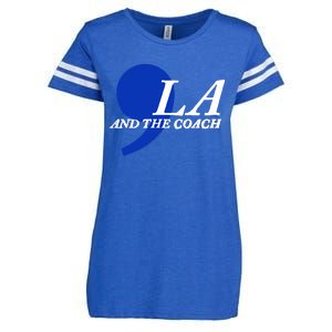 Harris Walz 2024 Comma La And The Coach Enza Ladies Jersey Football T-Shirt