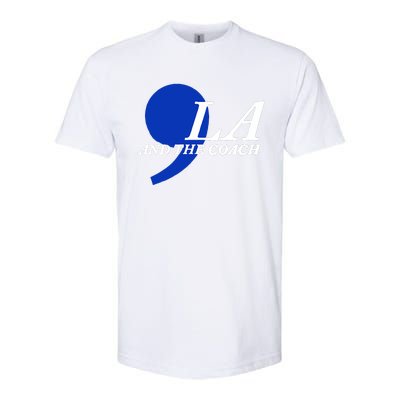 Harris Walz 2024 Comma La And The Coach Softstyle CVC T-Shirt