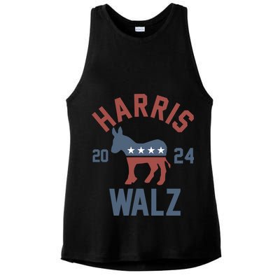 Harris Walz 2024 Kamala Harris Tim Walz For Vp Ladies PosiCharge Tri-Blend Wicking Tank