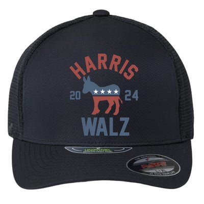 Harris Walz 2024 Kamala Harris Tim Walz For Vp Flexfit Unipanel Trucker Cap