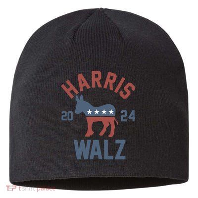 Harris Walz 2024 Kamala Harris Tim Walz For Vp Sustainable Beanie