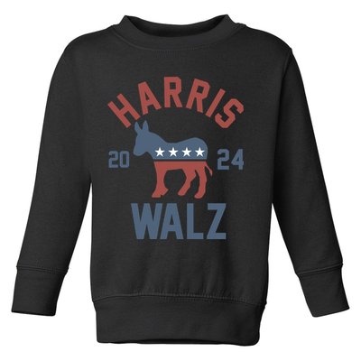 Harris Walz 2024 Kamala Harris Tim Walz For Vp Toddler Sweatshirt