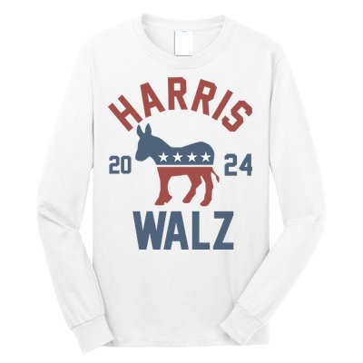 Harris Walz 2024 Kamala Harris Tim Walz For Vp Long Sleeve Shirt