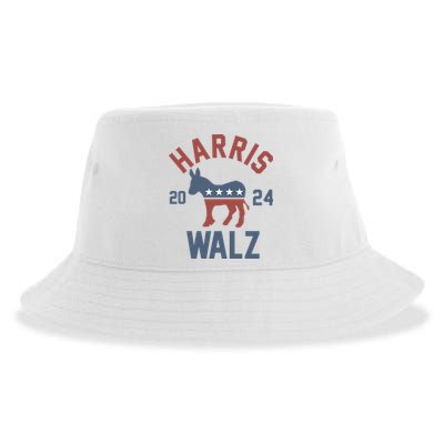 Harris Walz 2024 Kamala Harris Tim Walz For Vp Sustainable Bucket Hat