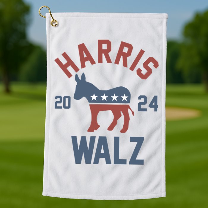 Harris Walz 2024 Kamala Harris Tim Walz For Vp Golf Towel