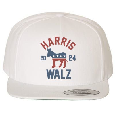 Harris Walz 2024 Kamala Harris Tim Walz For Vp Wool Snapback Cap