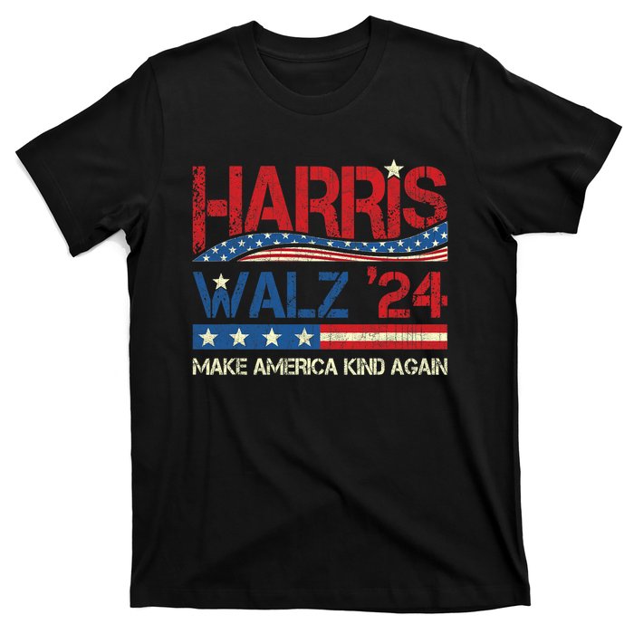 Harris Walz 2024 Make America Kind Again Harris Waltz Quote T-Shirt