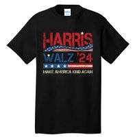 Harris Walz 2024 Make America Kind Again Harris Waltz Quote Tall T-Shirt