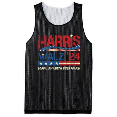 Harris Walz 2024 Make America Kind Again Harris Waltz Quote Mesh Reversible Basketball Jersey Tank