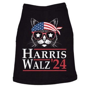 Harris Walz 2024 Funny Cat Ladies Election Kamala Harris Tim Waltz Doggie Tank