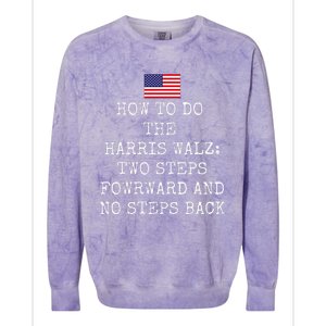 Harris Walz 2024 Election President Kamala Harris Tim Waltz Colorblast Crewneck Sweatshirt