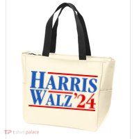 Harris Walz 2024 Kamala Harris Tim Walz For Vp Zip Tote Bag
