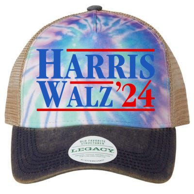 Harris Walz 2024 Kamala Harris Tim Walz For Vp Legacy Tie Dye Trucker Hat