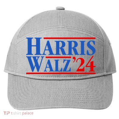 Harris Walz 2024 Kamala Harris Tim Walz For Vp 7-Panel Snapback Hat