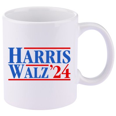 Harris Walz 2024 Kamala Harris Tim Walz For Vp 11oz C Handle Ceramic Mug