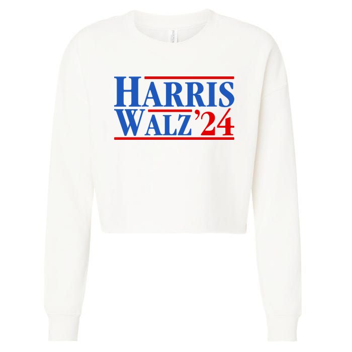 Harris Walz 2024 Kamala Harris Tim Walz For Vp Cropped Pullover Crew