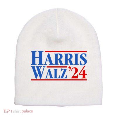 Harris Walz 2024 Kamala Harris Tim Walz For Vp Short Acrylic Beanie