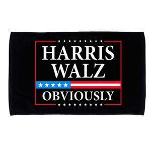 Harris Waltz 2024 Obviously Kamala Harris Tim Walz 2024 Microfiber Hand Towel