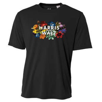 Harris Walz 2024 Floral Feminine Women Harris Waltz 2024 Cooling Performance Crew T-Shirt