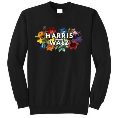 Harris Walz 2024 Floral Feminine Women Harris Waltz 2024 Sweatshirt