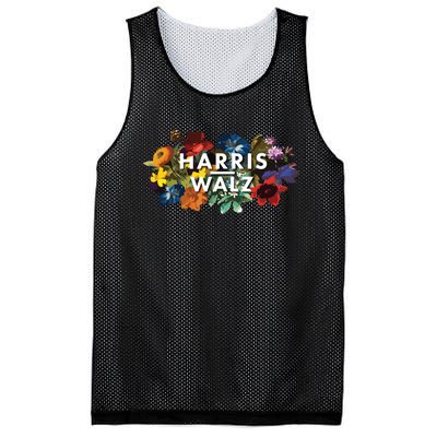 Harris Walz 2024 Floral Feminine Women Harris Waltz 2024 Mesh Reversible Basketball Jersey Tank